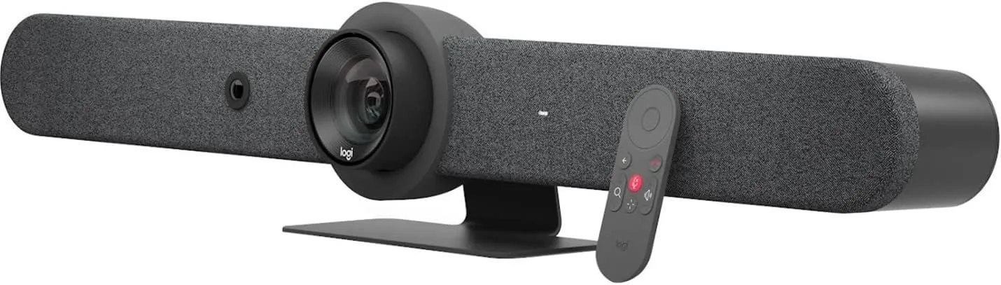 Logitech Rally Bar All-in-One Video Bar for Medium and Large Rooms, Graphite