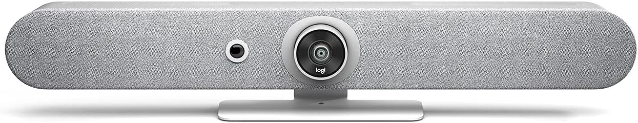 Logitech Rally Bar Mini All-In-One Video Bar, White, 4K, 120° FOV