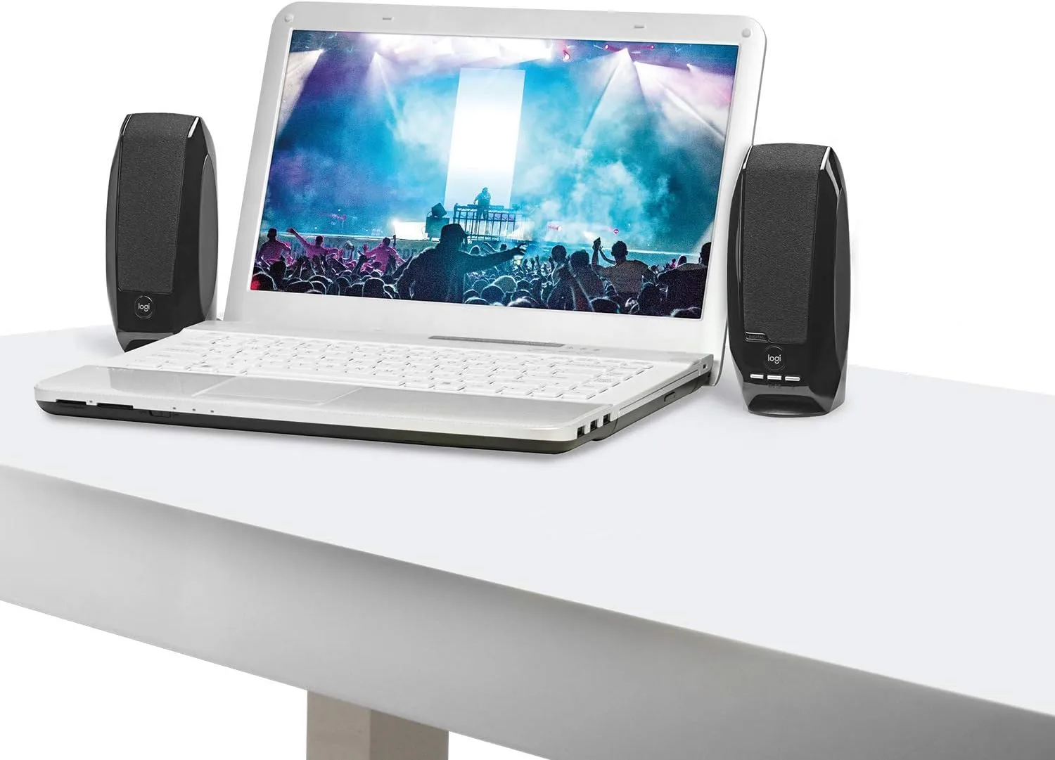 Logitech S-150 Multimedia Speaker with 2.0 System and 3.5mm Connection - Black