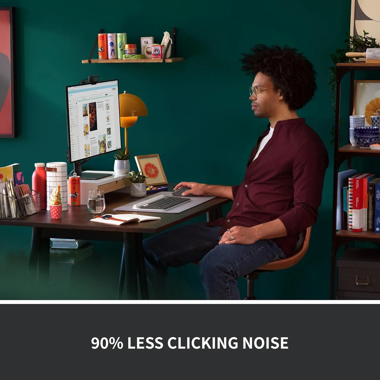 Logitech Signature M550 Wireless Mouse - Graphite, Bluetooth, 4000 dpi