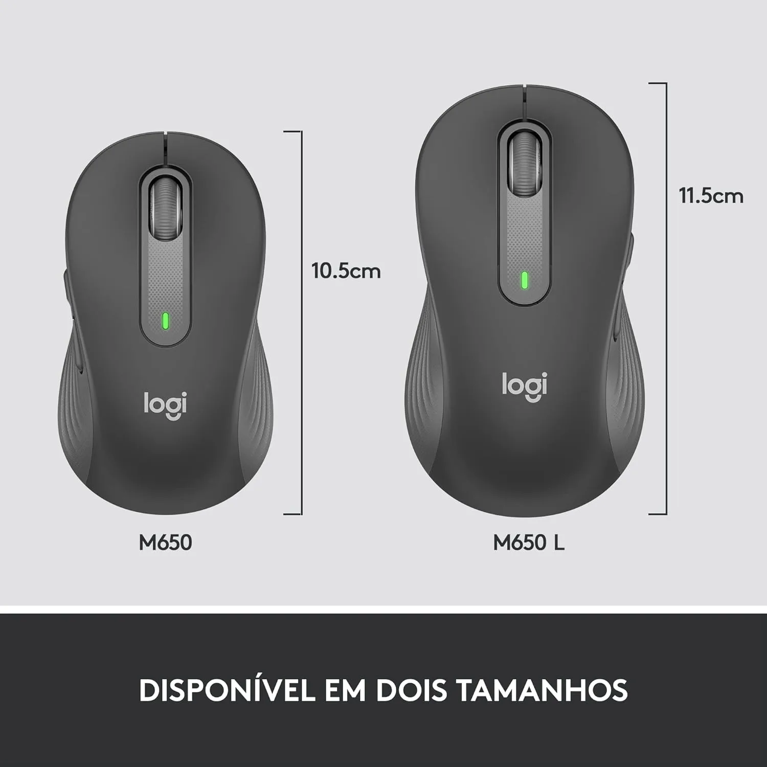 Logitech Signature M650 Wireless Mouse - Small to Medium Hands, 2-Year Battery (Graphite)