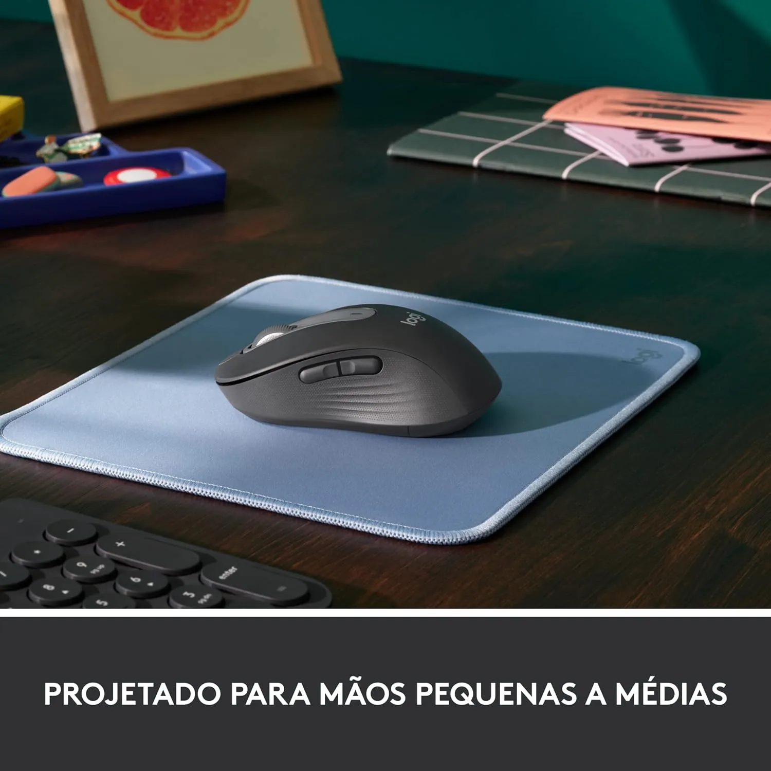Logitech Signature M650 Wireless Mouse - Small to Medium Hands, 2-Year Battery (Graphite)