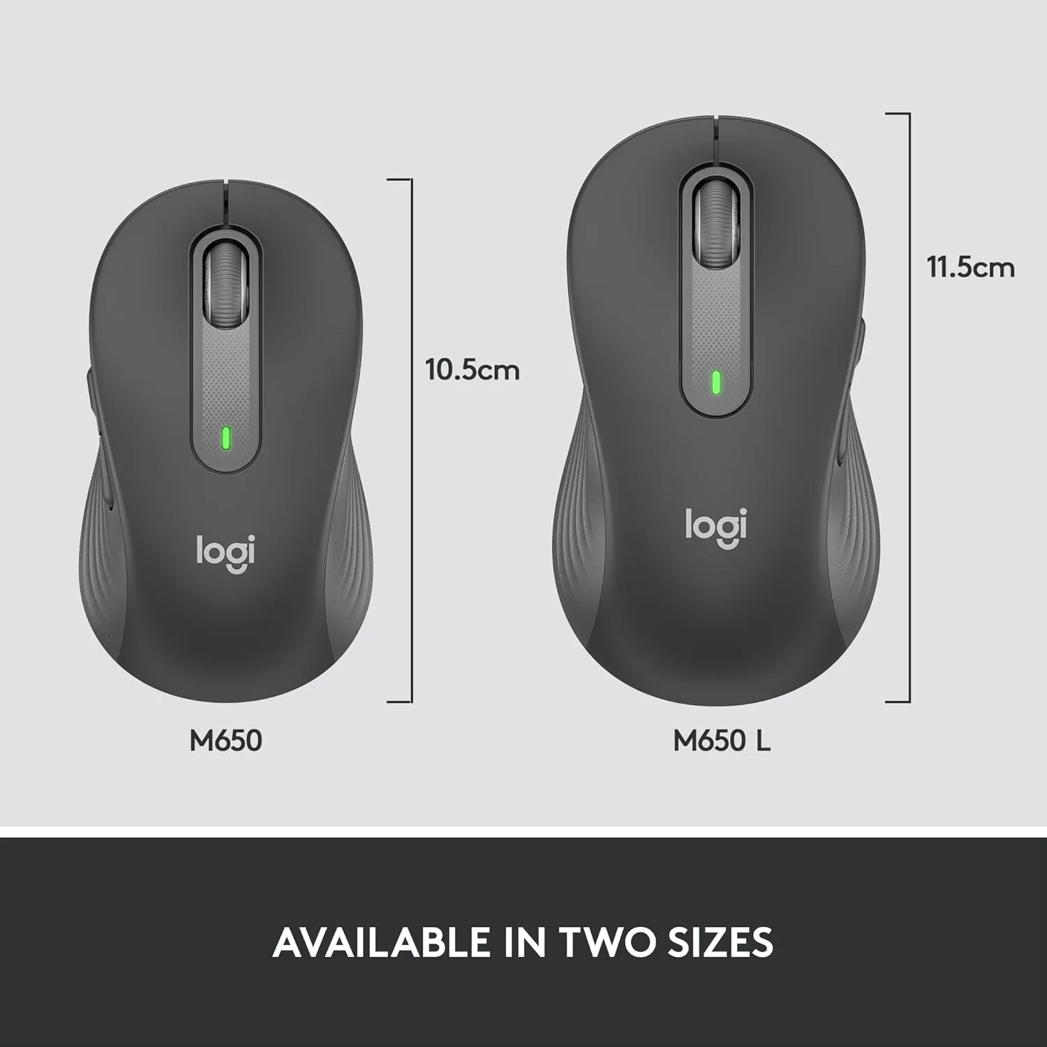 Logitech Signature M650 for Business Wireless Mouse, for Small to Medium Sized Hands, Logi Bolt, Bluetooth