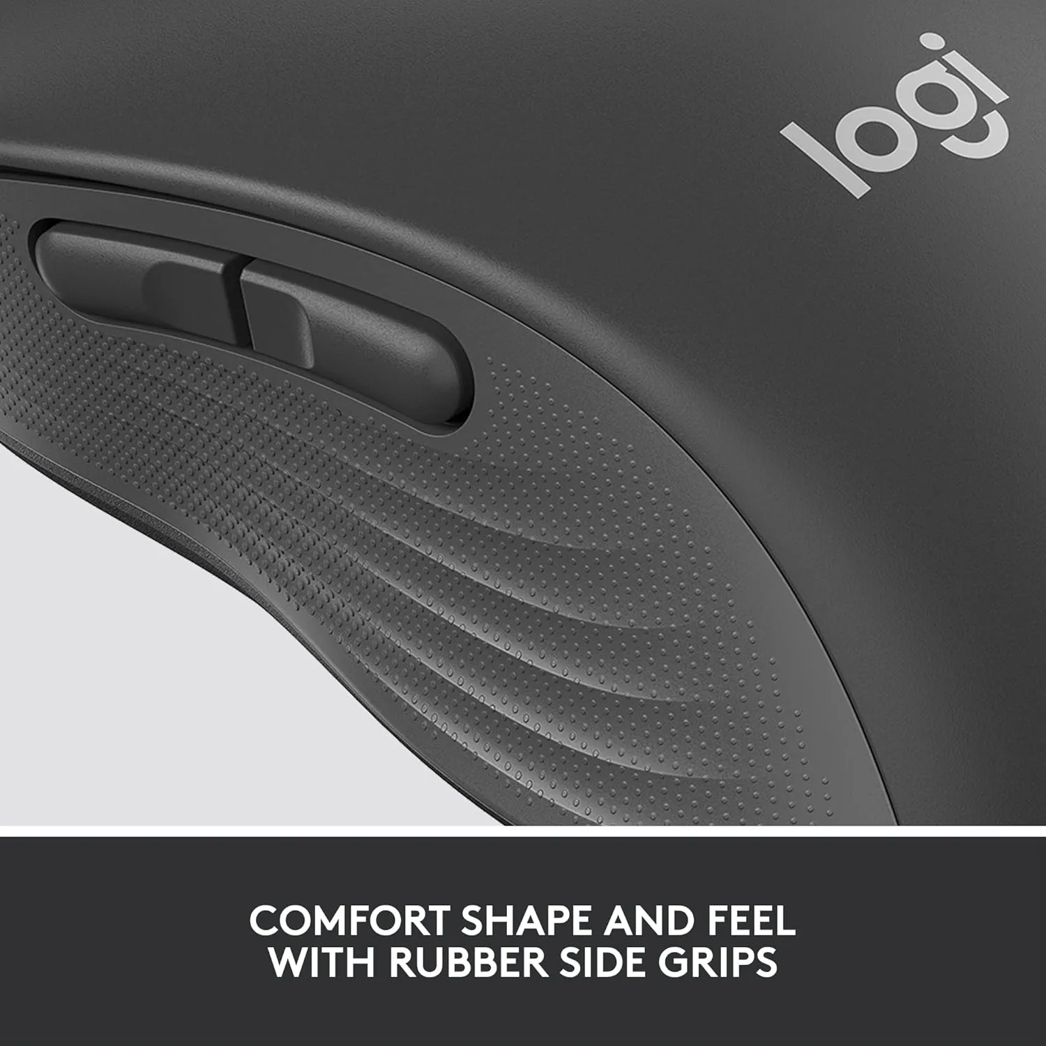 Logitech Signature M650 L for Business Wireless Mouse, for Large Sized Hands, Logi Bolt, Bluetooth, SmartWheel - Graphite