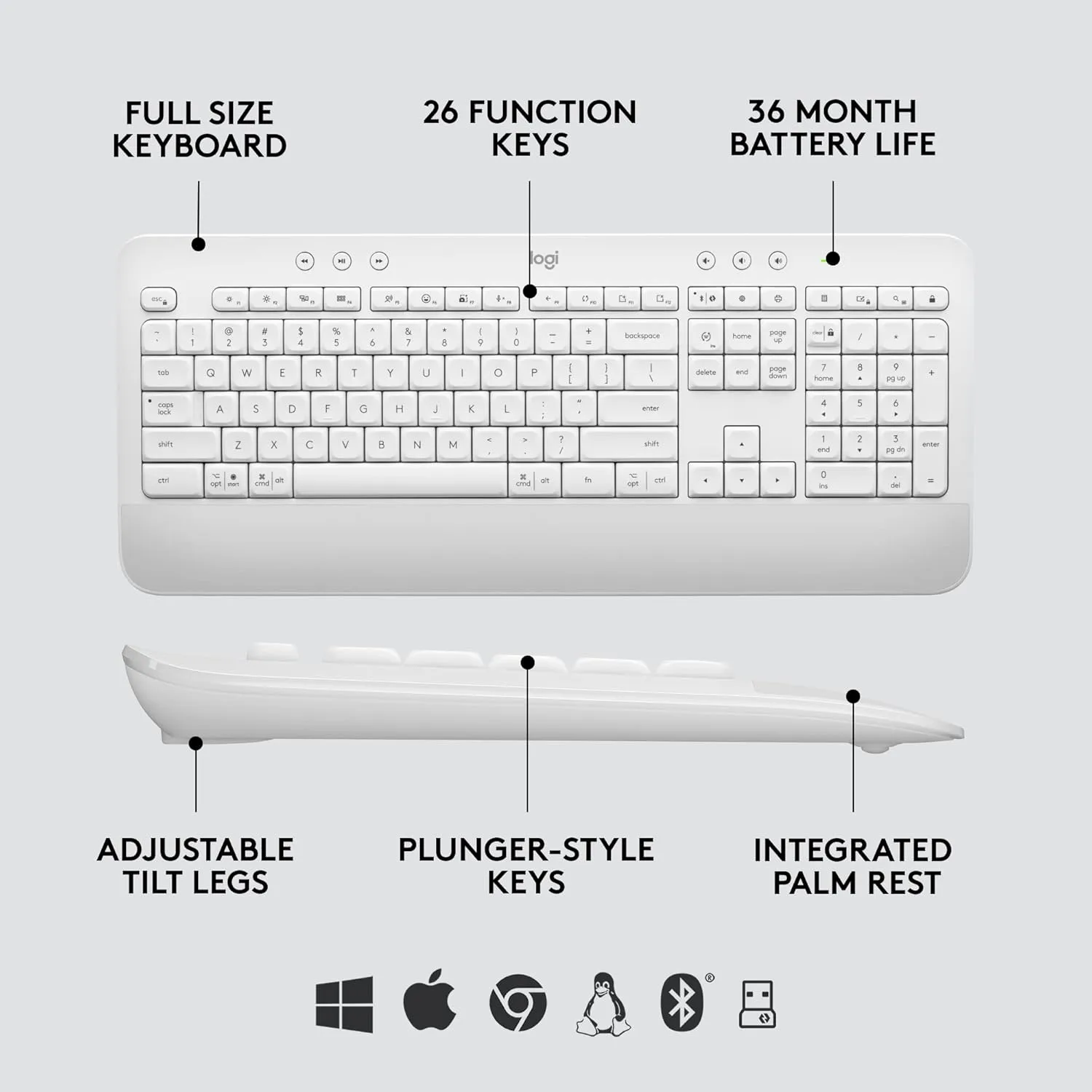 LOGITECH Signature MK650 Combo for Business - Wireless Keyboard and Mouse