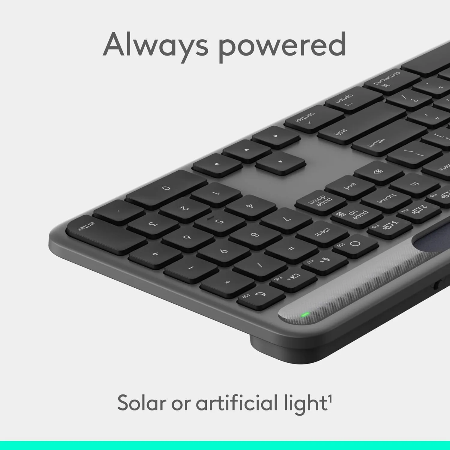 Logitech Signature Slim Solar+ Wireless Keyboard K980 for Mac - Graphite