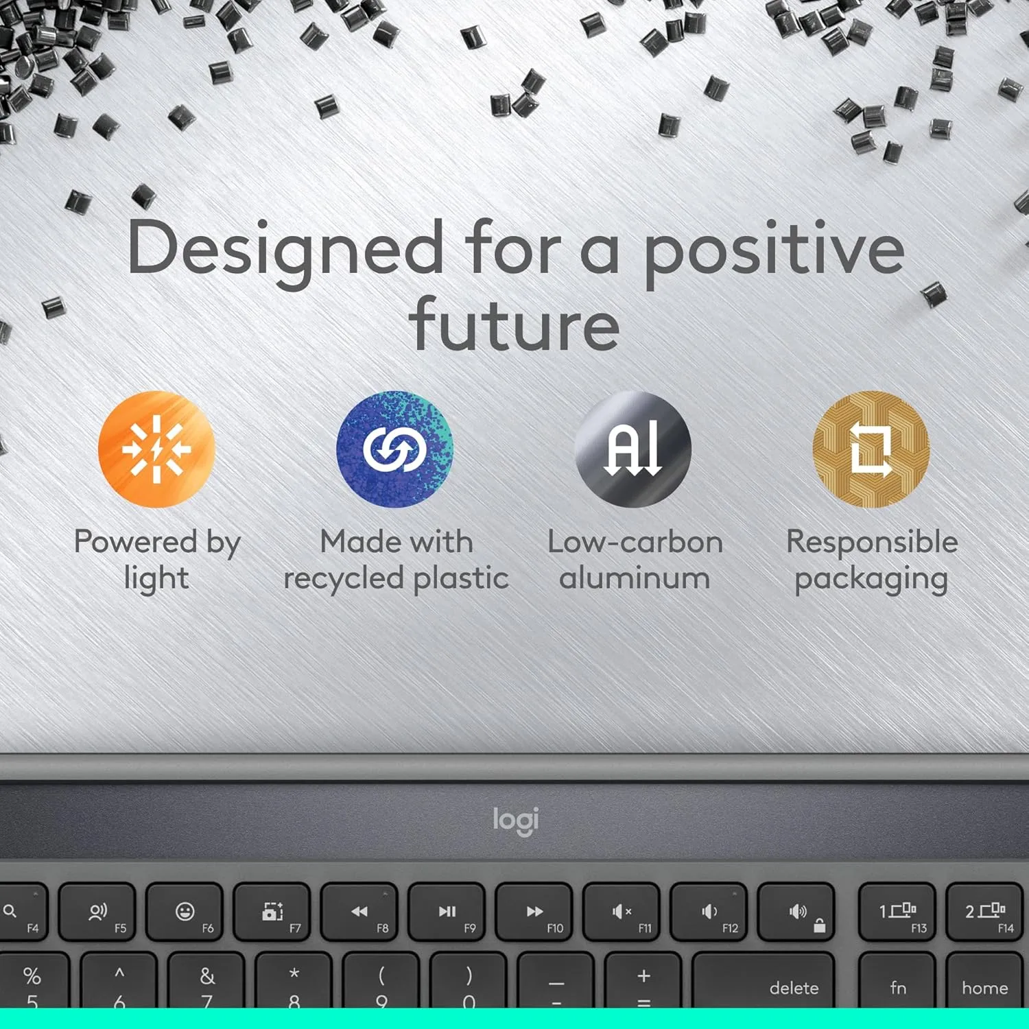 Logitech Signature Slim Solar+ Wireless Keyboard K980 for Mac - Graphite