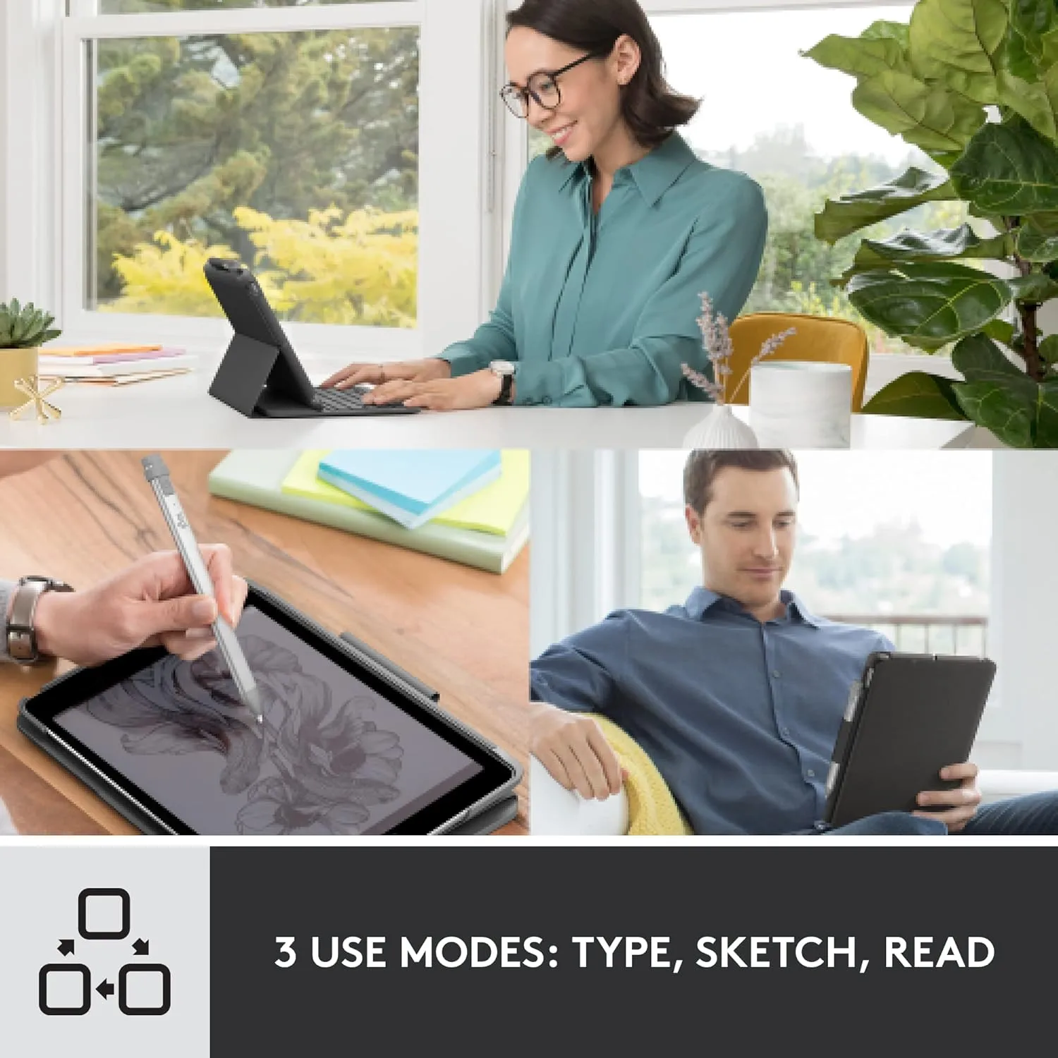 Logitech Folio Keyboard Case for iPad (7th/8th/9th Gen)