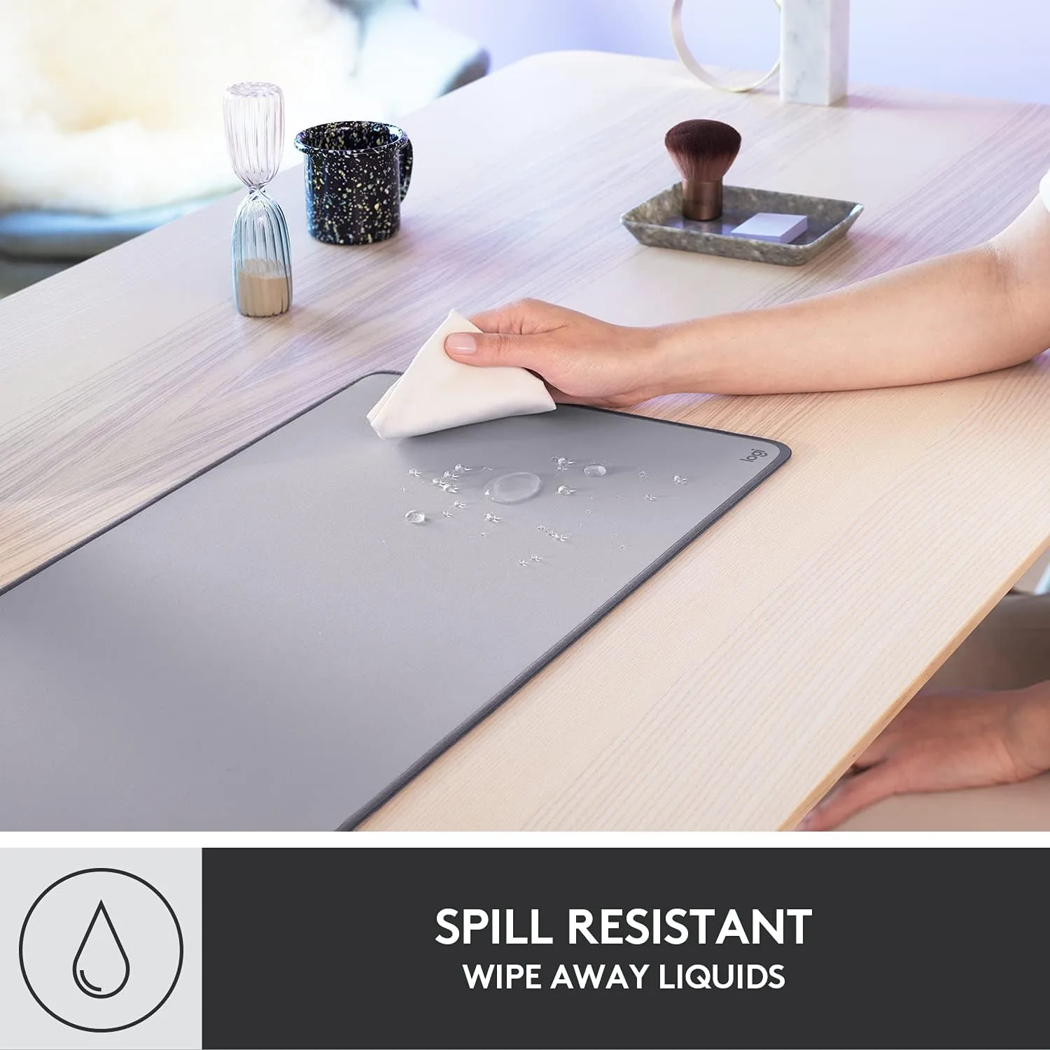 Logitech Desk Mat - Studio Series, Extended Multifunctional Desk Pad