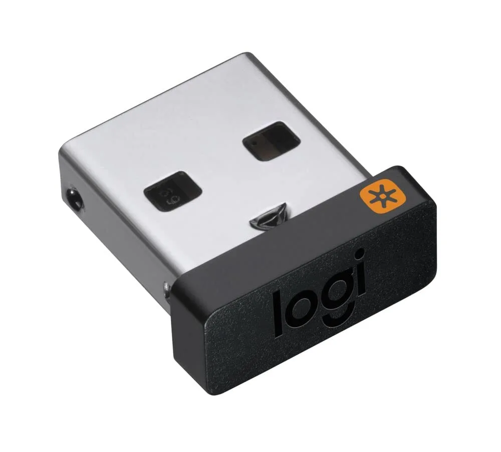 Logitech Unifying Receiver, 2.4 GHz Wireless Technology, USB Plug Compatible with all Logitech Unifying Devices like