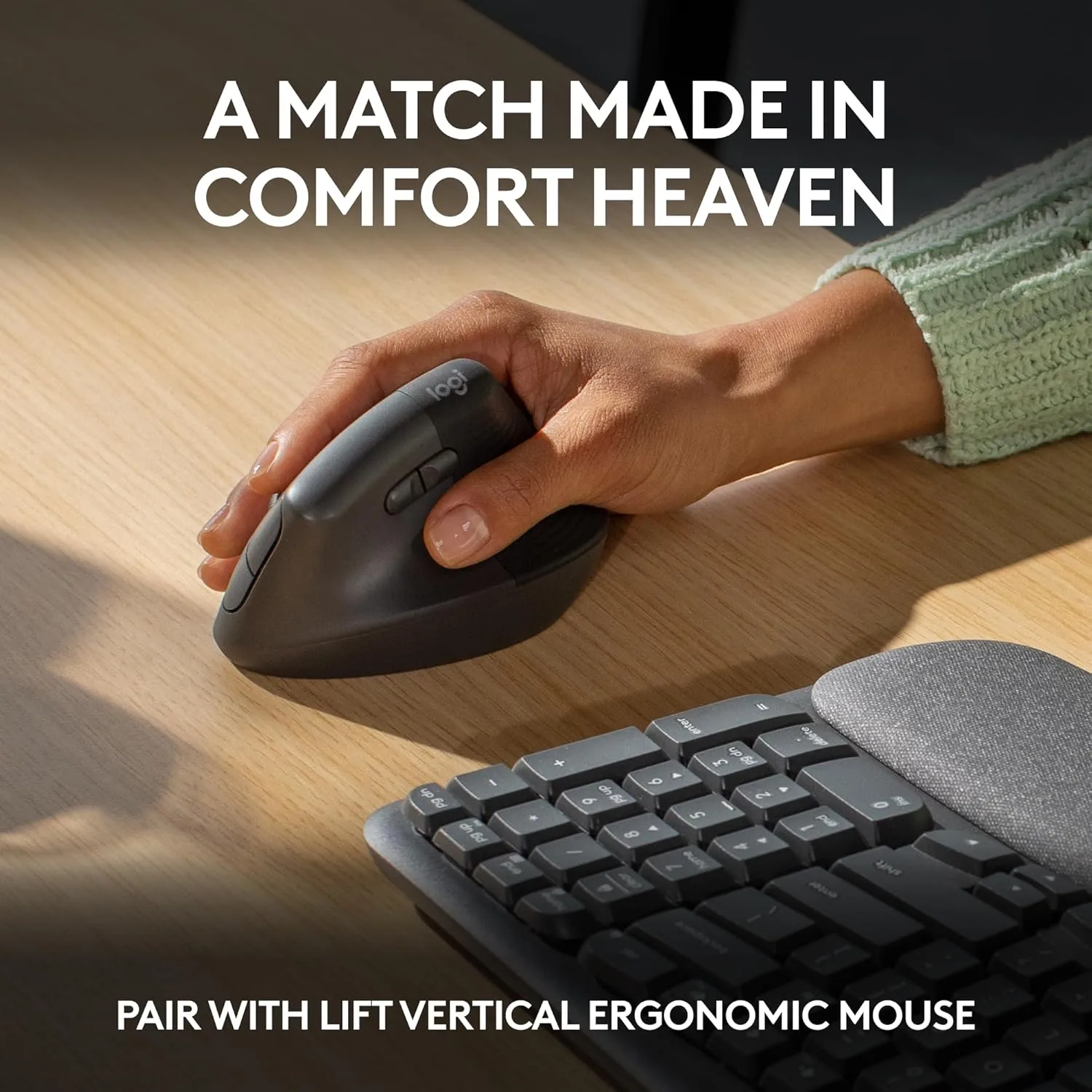 LOGITECH Wave Keys Wireless Ergonomic Keyboard