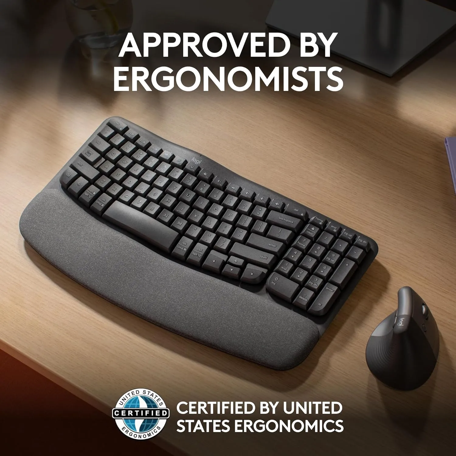 LOGITECH Wave Keys Wireless Ergonomic Keyboard