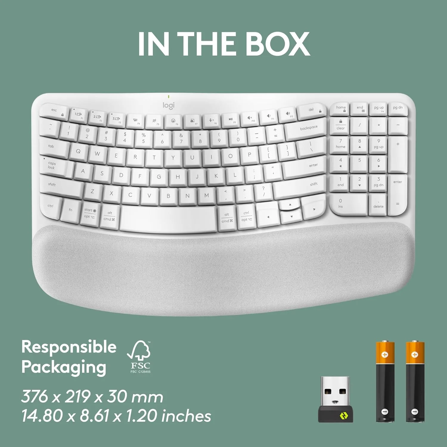 LOGITECH Wave Keys Wireless Ergonomic Keyboard