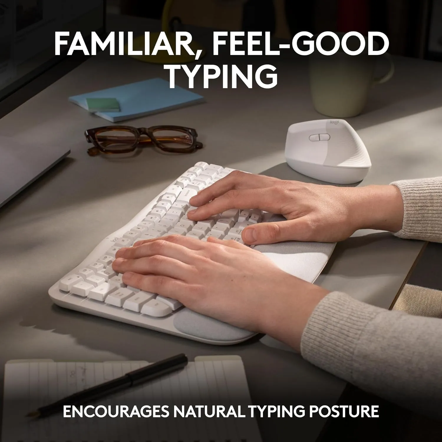 LOGITECH Wave Keys Wireless Ergonomic Keyboard