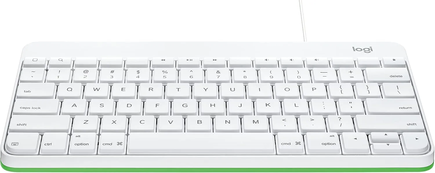 Logitech Wired Keyboard for iPad with Lightning Connector – White Lightning Connector Standard Packaging