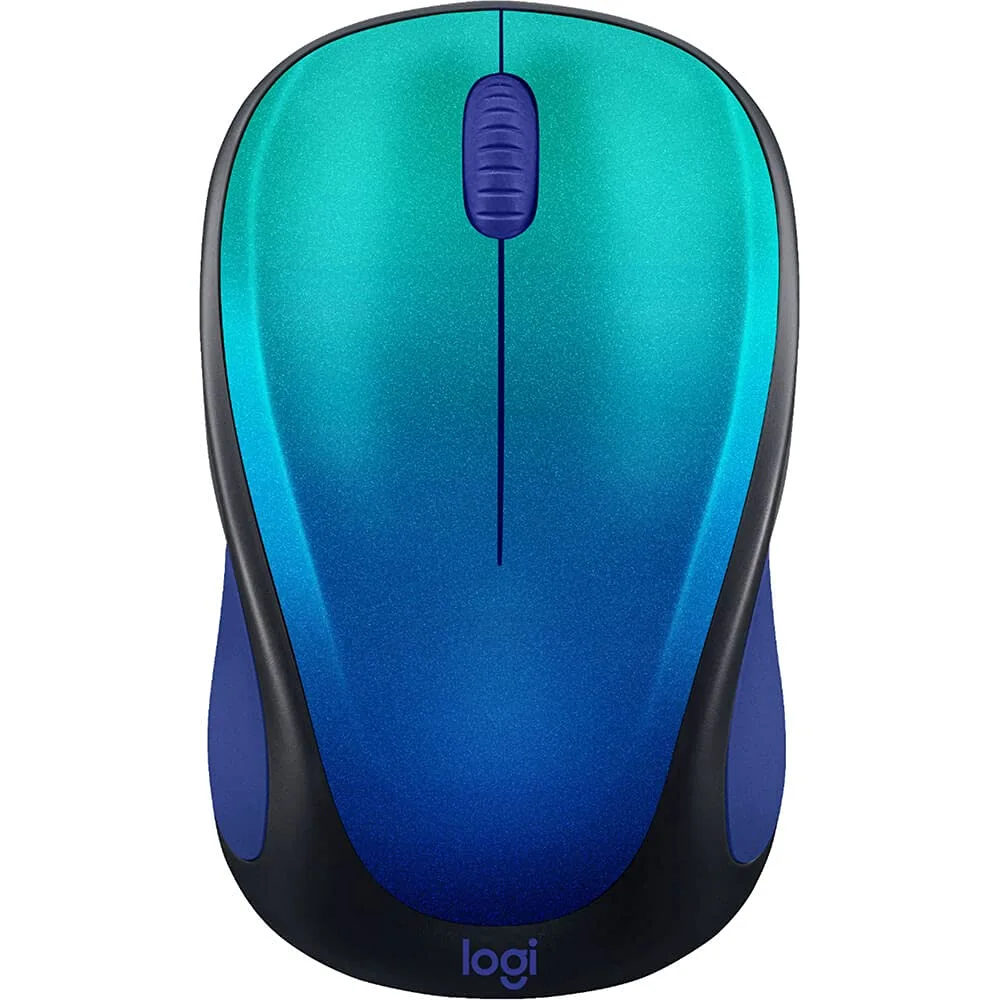Logitech Design Collection Limited Edition Wireless Mouse - Aurora Blue