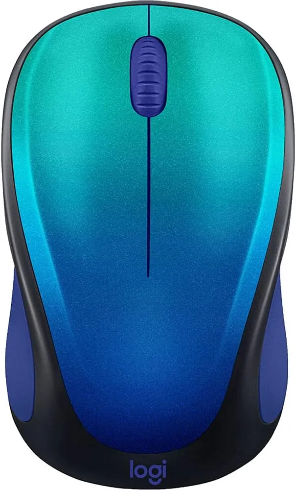 Logitech Design Collection Limited Edition Wireless Mouse - Aurora Blue