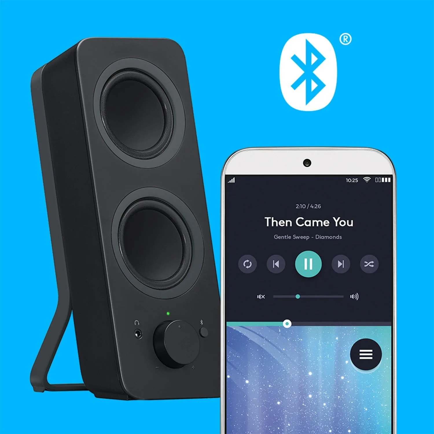 Logitech Z207 2.0 Stereo Computer Speakers with Bluetooth