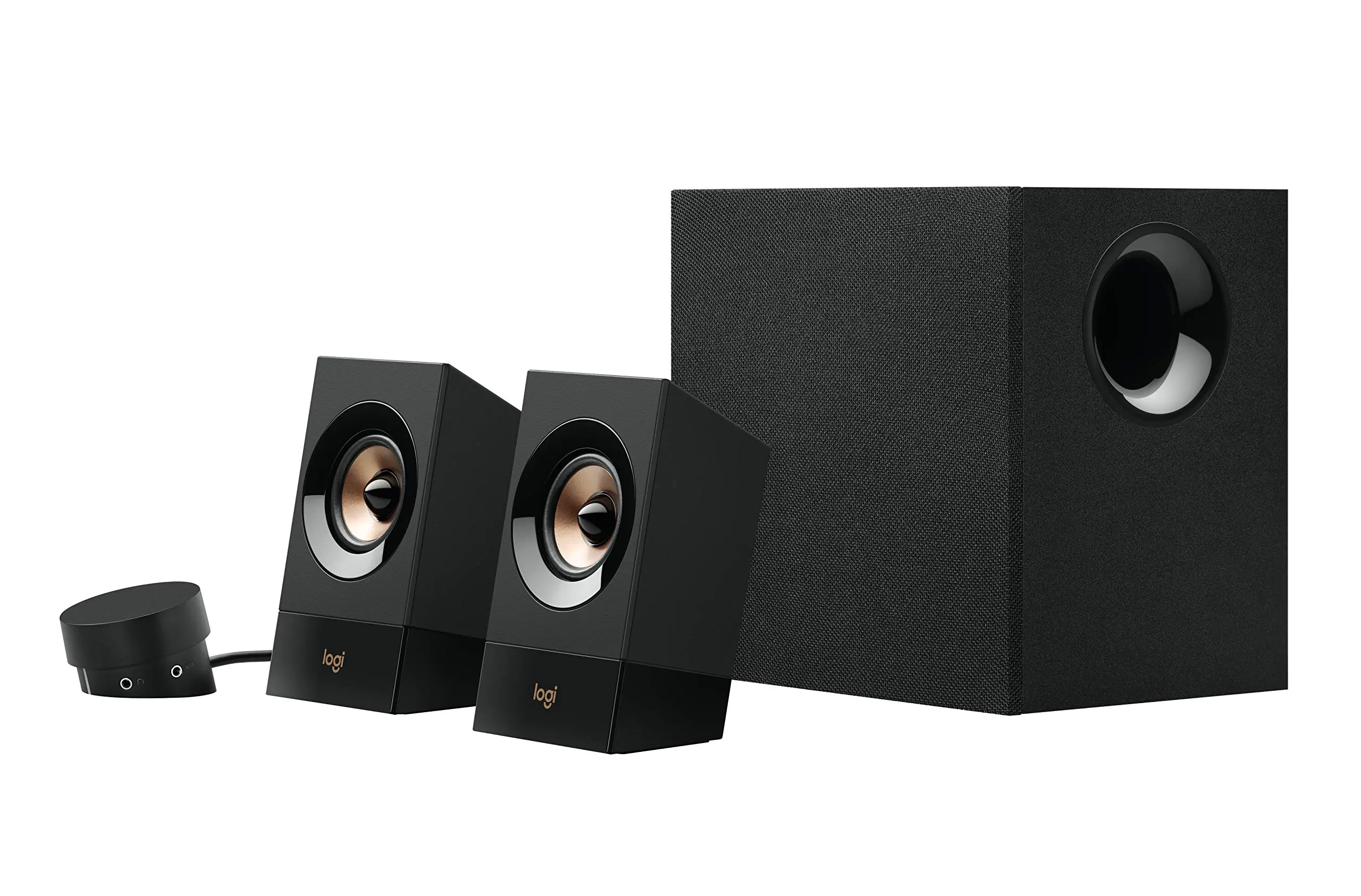 Logitech Z533 2.1 Multimedia Speaker System with Subwoofer, Powerful Sound, Booming Bass, 3.5mm Audio and RCA Inputs, Black