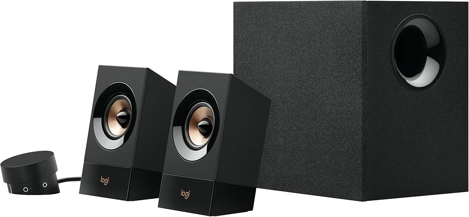 Logitech Z533 2.1 Multimedia Speaker System with Subwoofer, Powerful Sound, Booming Bass, 3.5mm Audio and RCA Inputs, Black