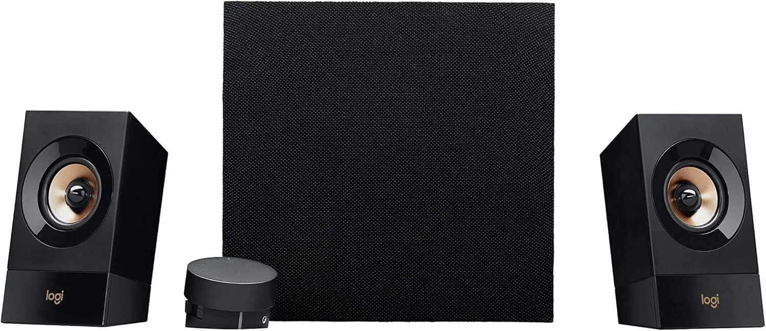 Logitech Z533 2.1 Multimedia Speaker System with Subwoofer, Powerful Sound, Booming Bass, 3.5mm Audio and RCA Inputs, Black