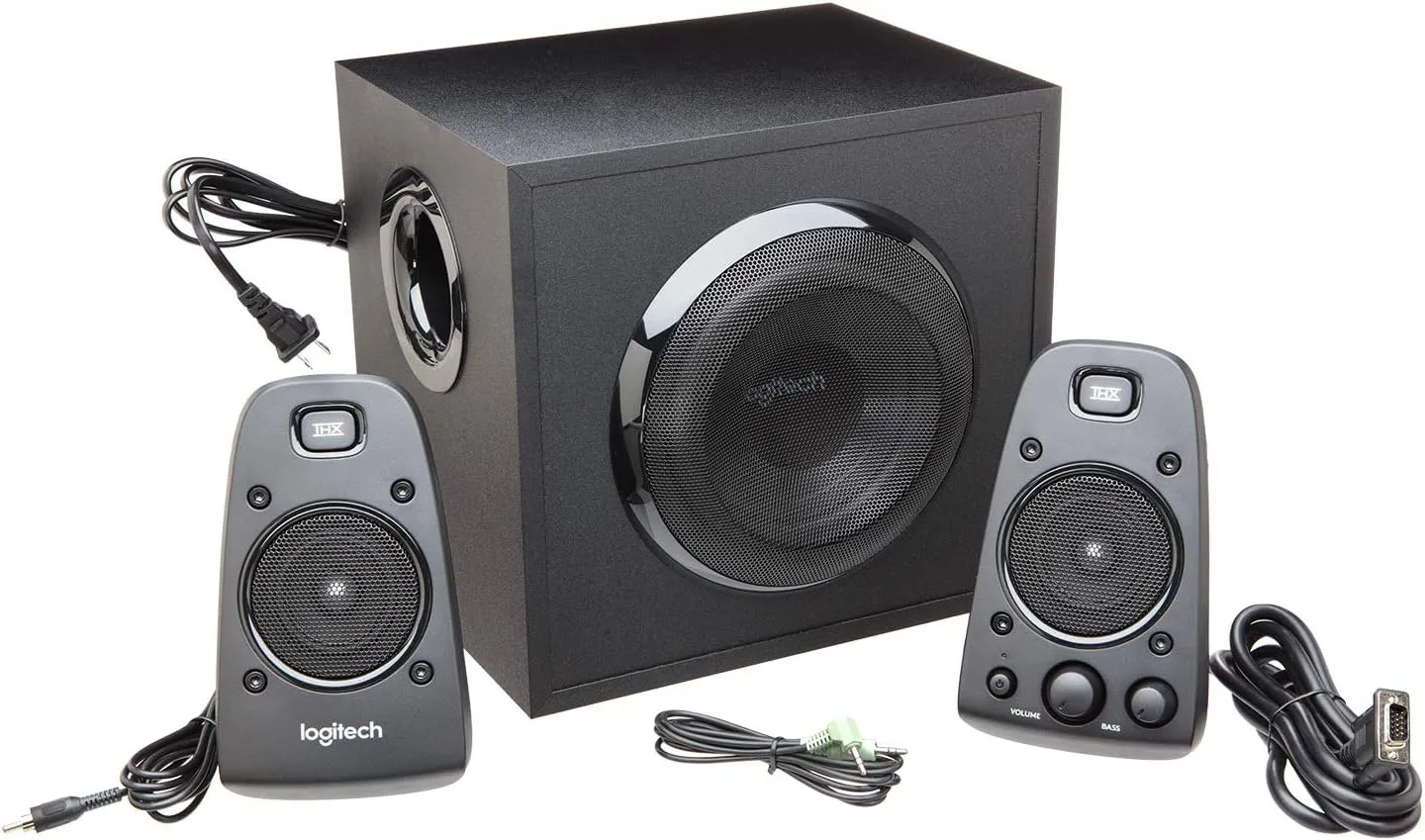 LOGITECH THX-certified 2.1 Speaker System - 400W Peak (200W RMS) - Black