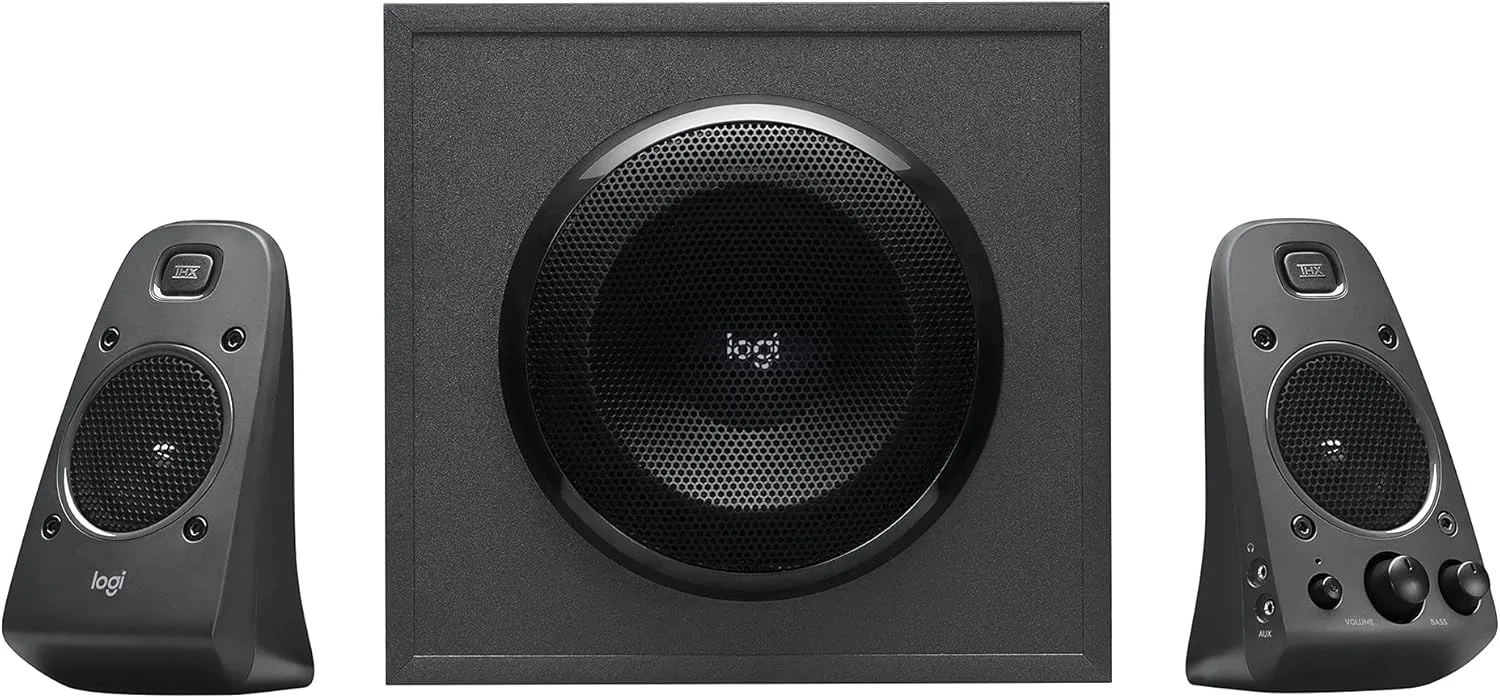 LOGITECH THX-certified 2.1 Speaker System - 400W Peak (200W RMS) - Black