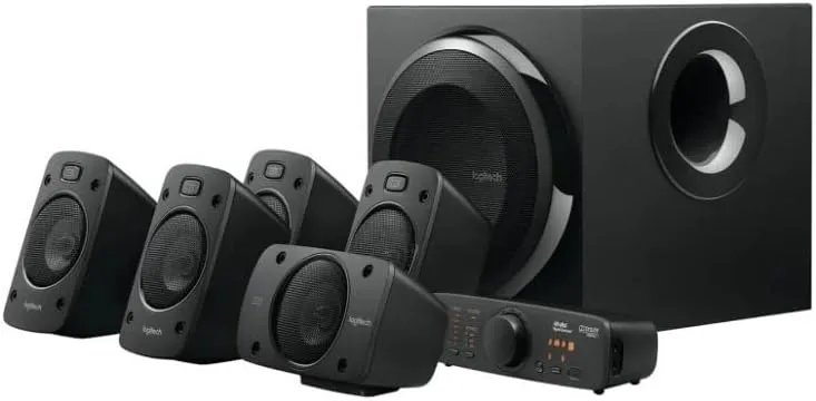 Logitech Z906 5.1 Surround Sound Speaker System - THX, Dolby Digital and DTS Digital Certified - Black