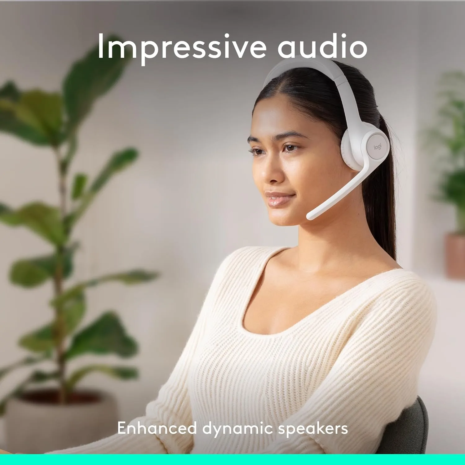 Logitech Zone 300 Wireless Bluetooth Headset with Noise-Canceling Microphone