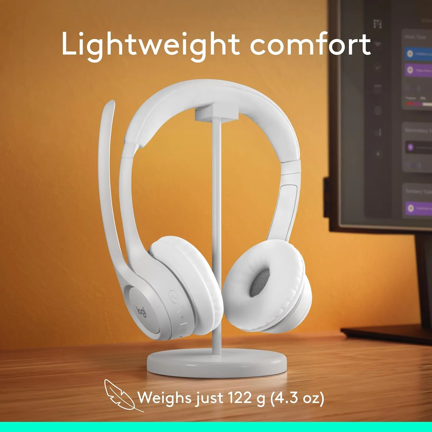 Logitech Zone 300 Wireless Bluetooth Headset with Noise-Canceling Microphone