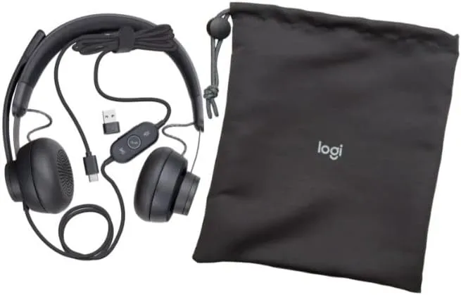 Logitech Zone 750 Headset, 7.1"x6.5"x2.6"