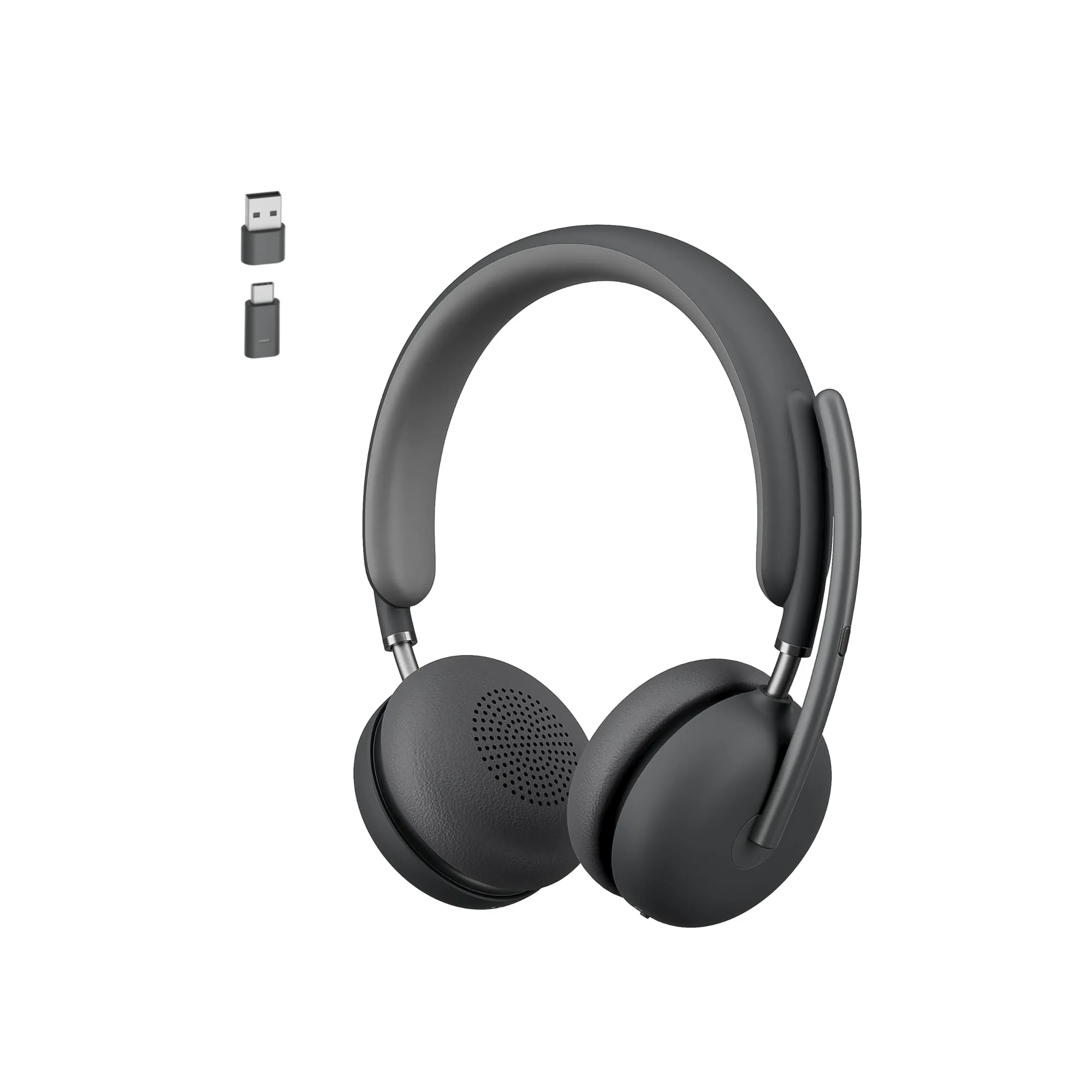 Logitech Zone 950 Premium Noise Canceling Headset with Hybrid ANC, Bluetooth, USB-C - Graphite