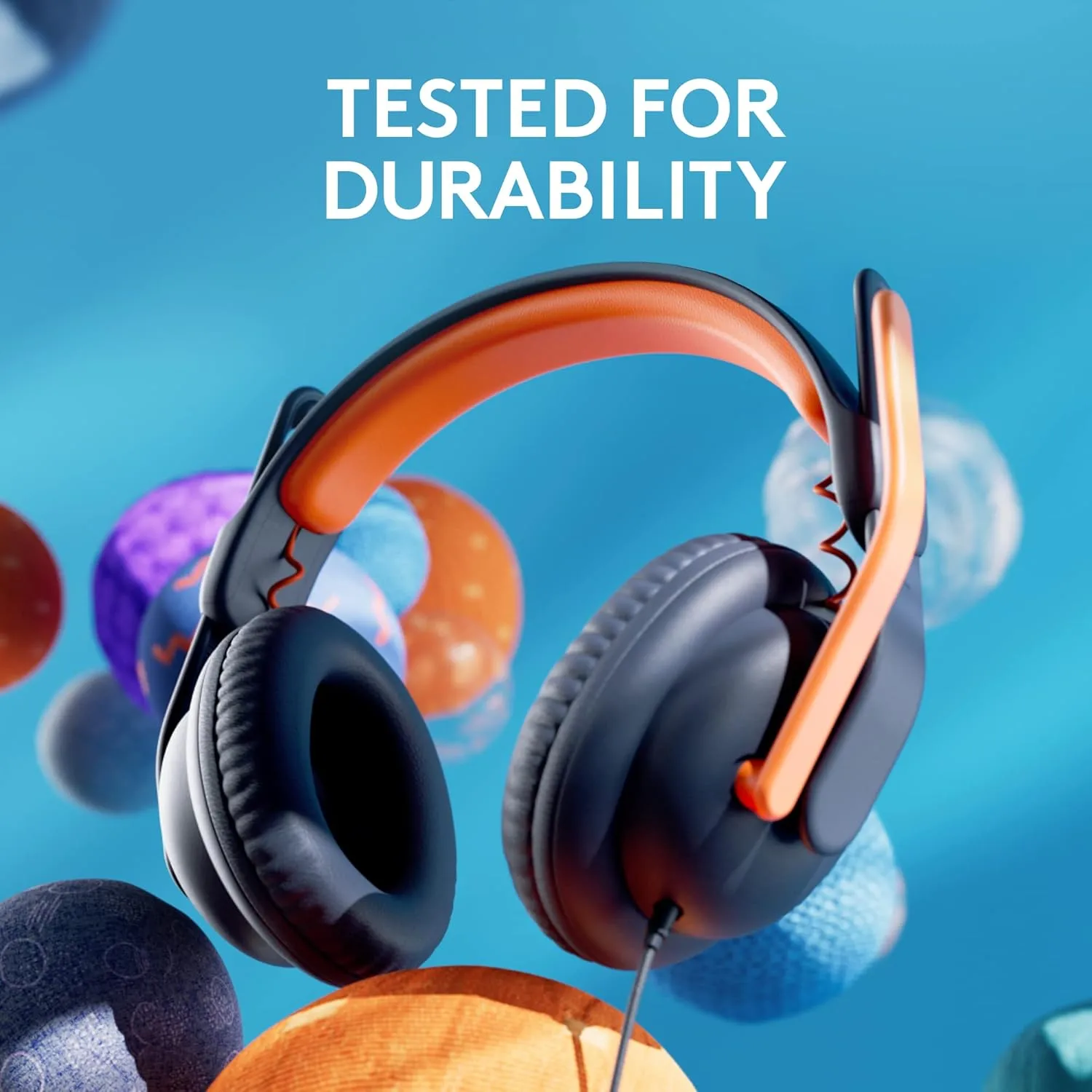 Logitech Zone Learn Wired Headset, USB-C & 3.5mm, Over-Ear for Learners