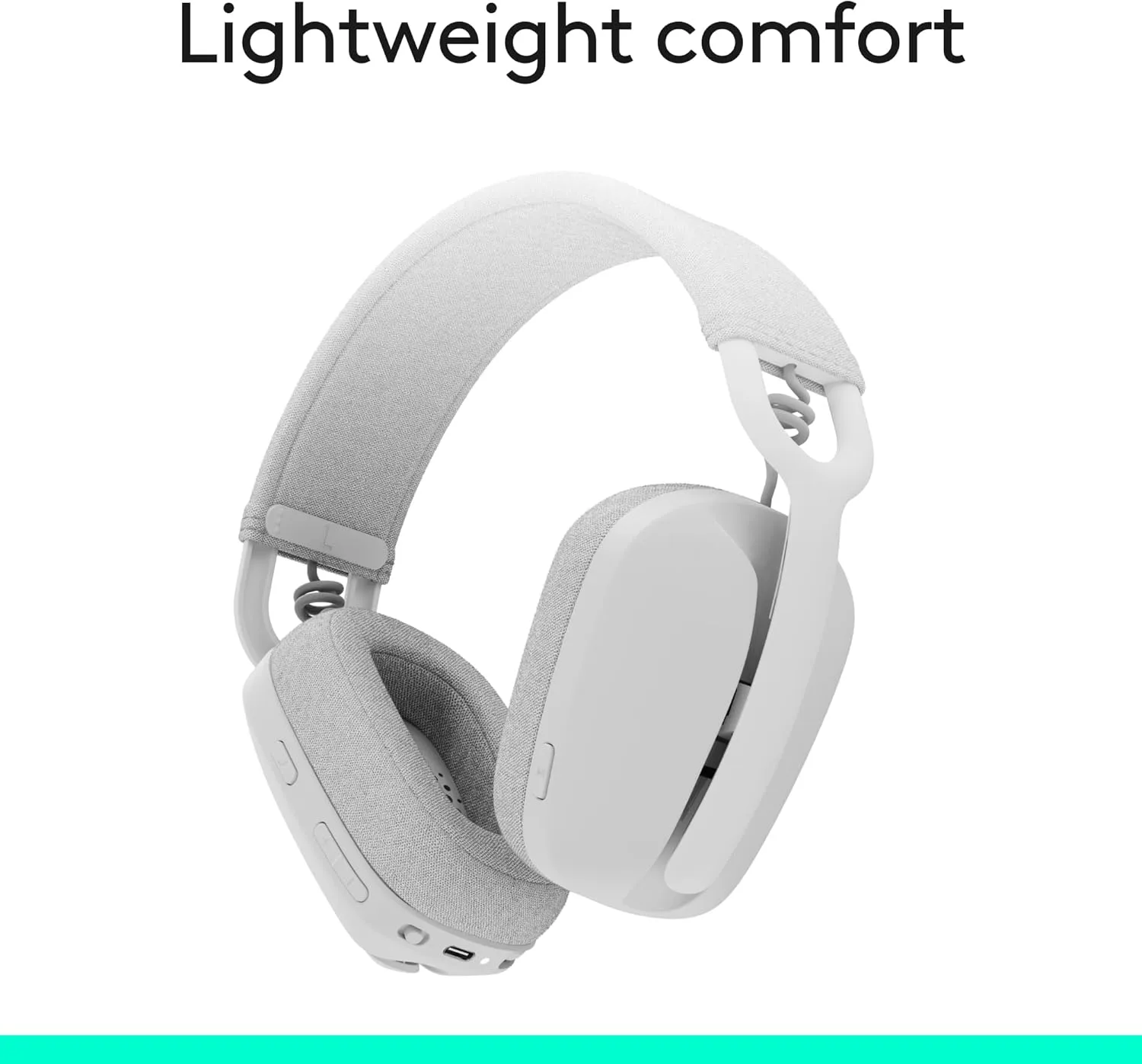 LOGITECH Zone Vibe 100 Wireless Over-Ear Headphones with Noise-Canceling Microphone