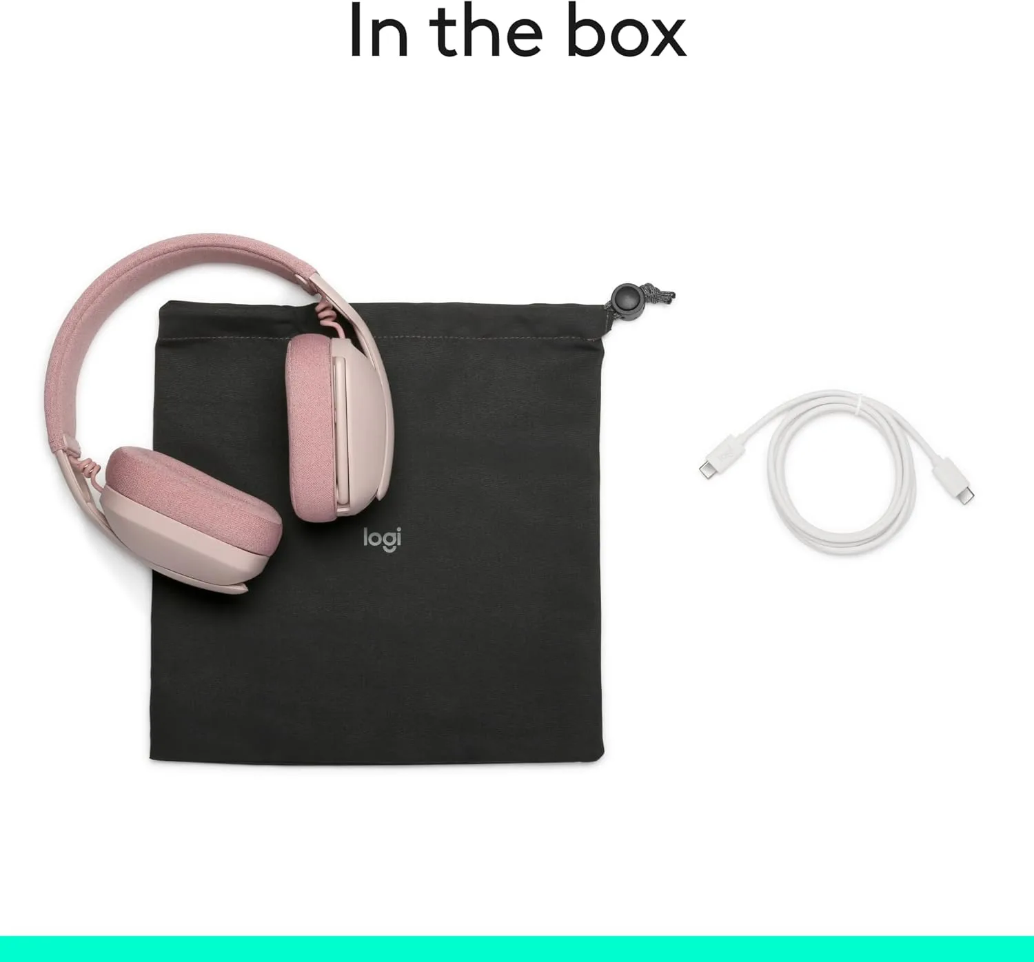 LOGITECH Zone Vibe 100 Wireless Over-Ear Headphones with Noise-Canceling Microphone