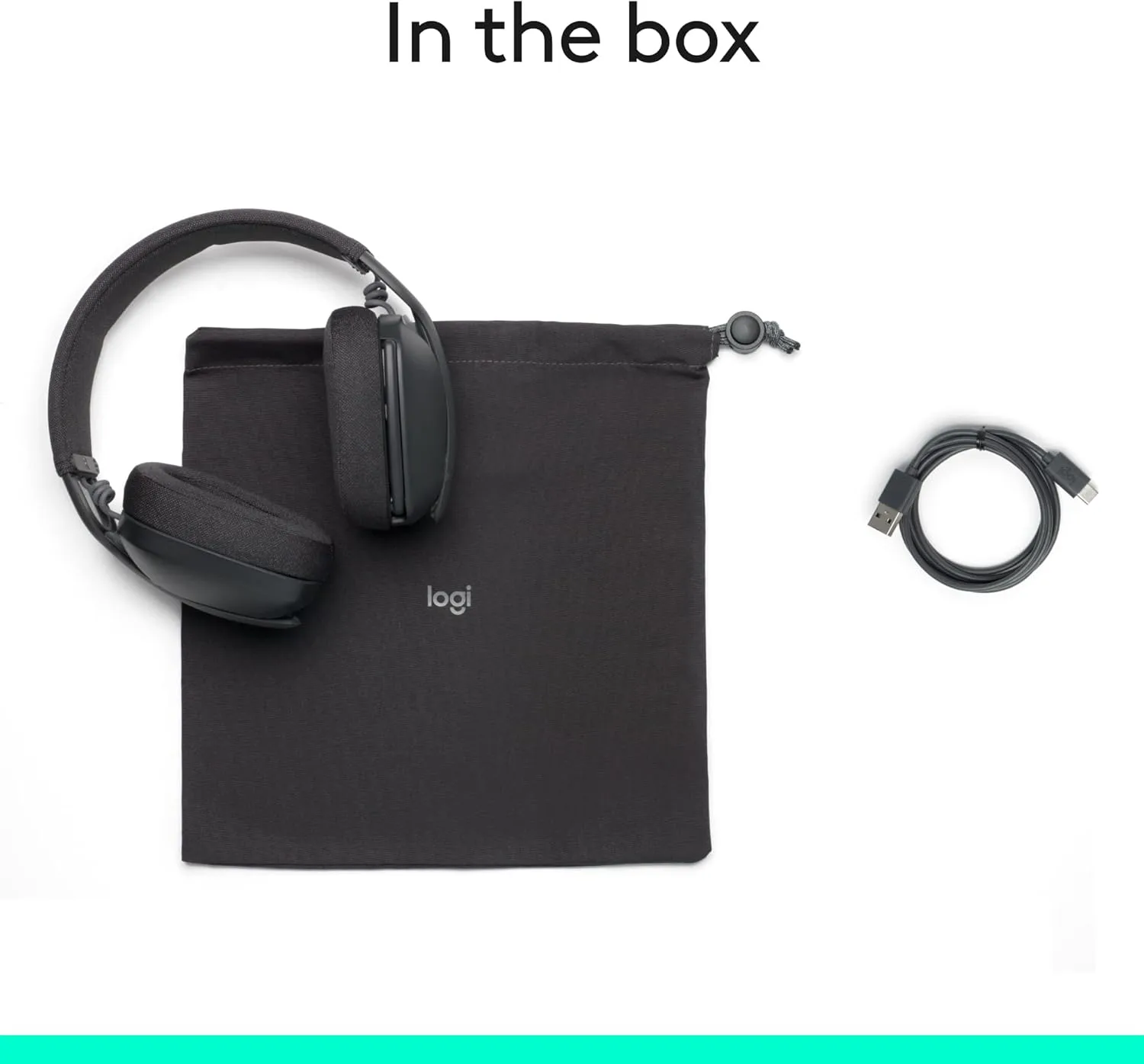 LOGITECH Zone Vibe 100 Wireless Over-Ear Headphones with Noise-Canceling Microphone