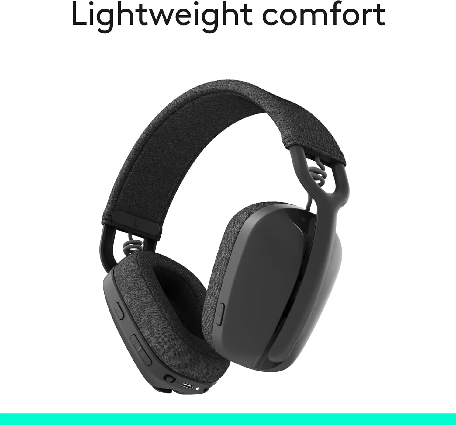 LOGITECH Zone Vibe 100 Wireless Over-Ear Headphones with Noise-Canceling Microphone