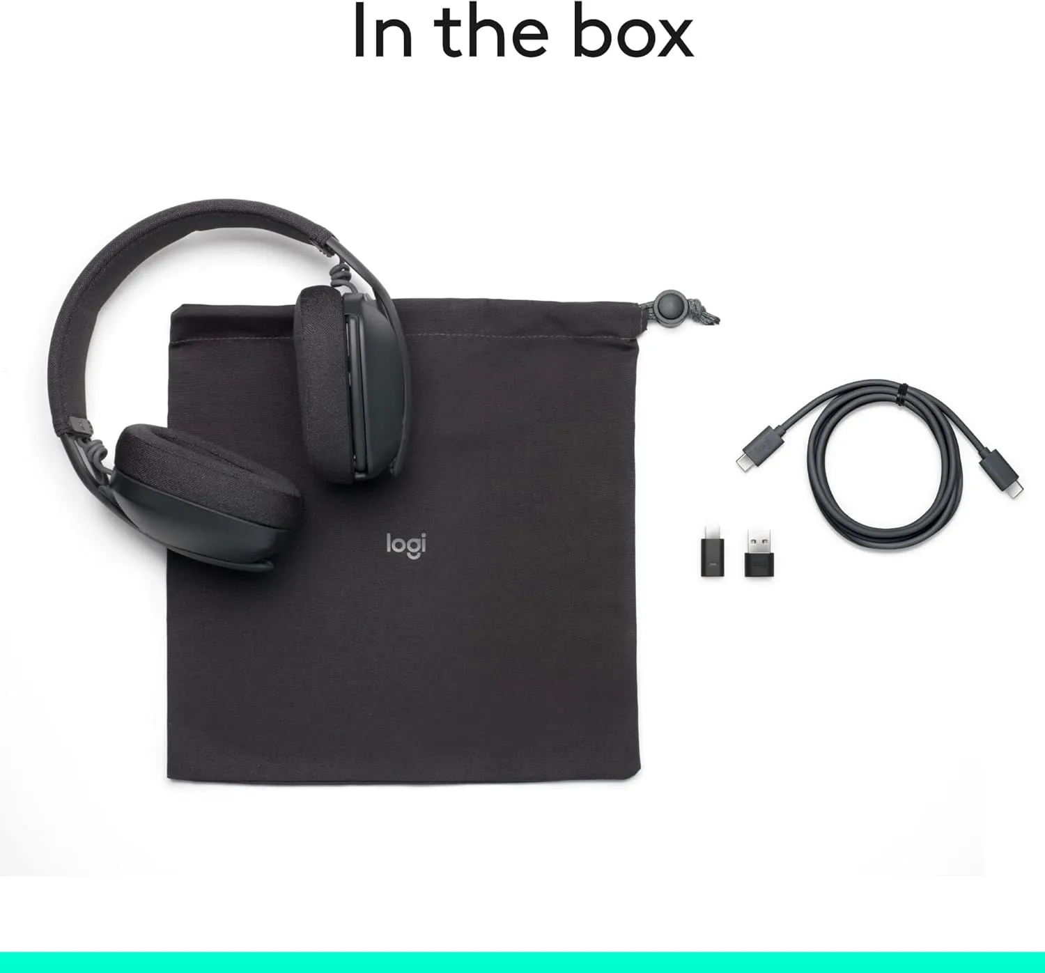 Logitech Zone Vibe Wireless Bluetooth Headset, Noise-Canceling - Graphite