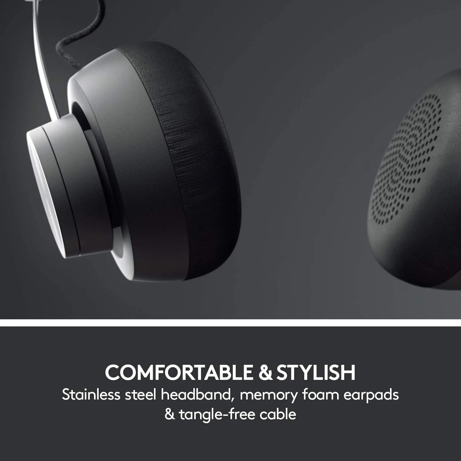 Logitech Zone Wired Noise Cancelling Headset, USB-C with USB-A Adapter - Graphite,Black