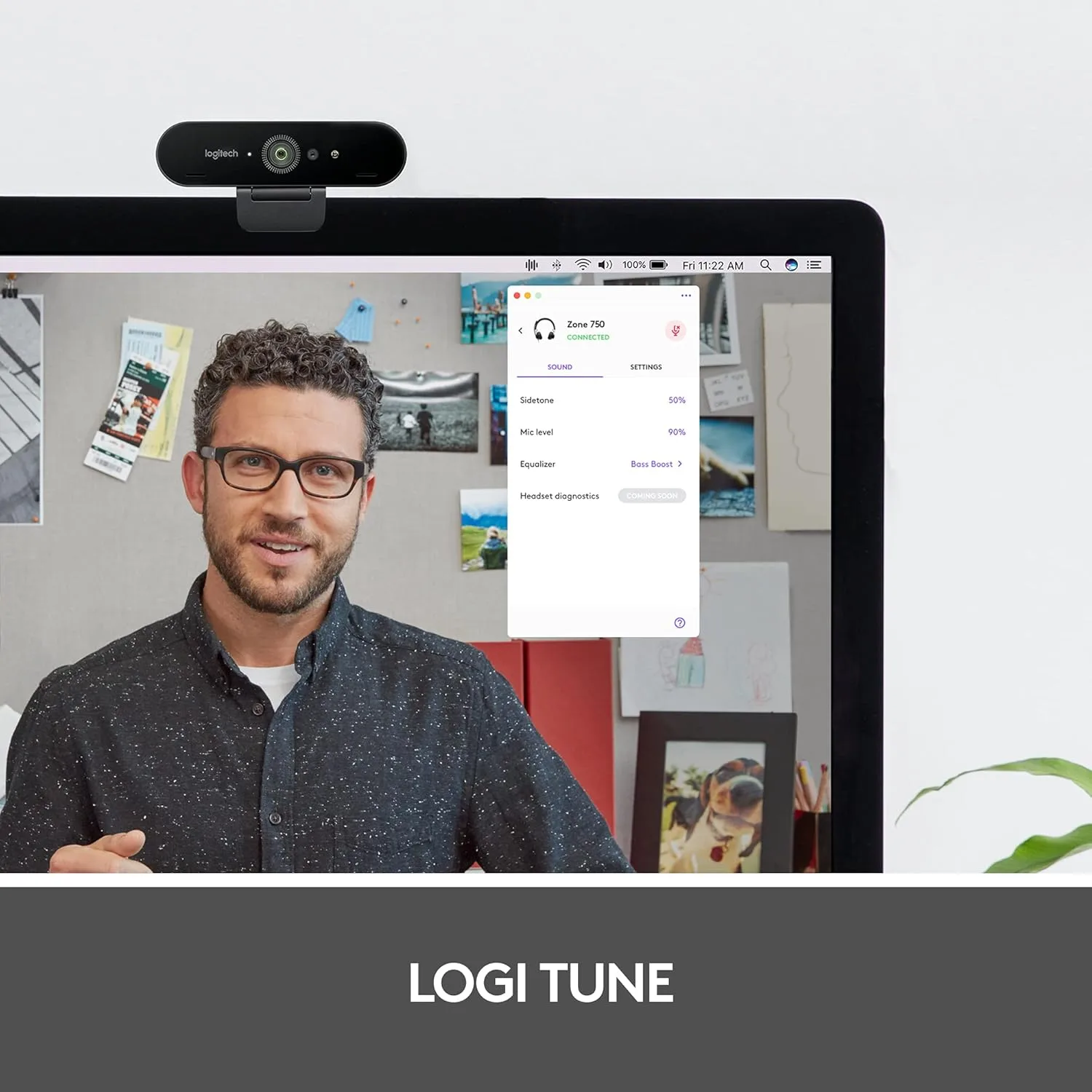 Logitech Zone Wired Headset, Certified for Microsoft Teams with advanced noise-canceling mic technology for open office