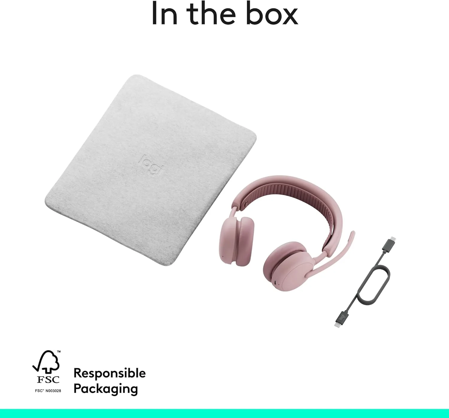 Logitech Zone Wireless 2 ES Noise-Canceling Wireless Headset - Rose