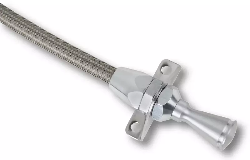 Lokar TD-30PGFM Hi-Tech Firewall Mount Transmission Dipstick for GM Powerglide Transmission