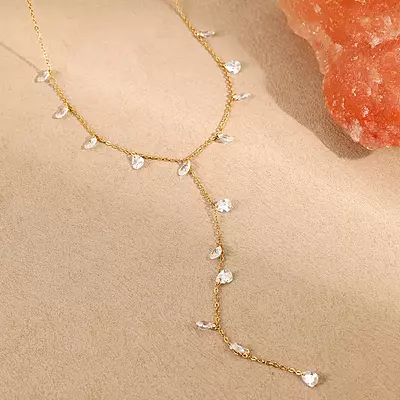 Diamonds Y Necklace Diamonds Y Necklace