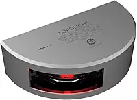 Lopolight Series 301-002 - Navigation Light - 2NM - Vertical Mount - Red - Silver Housing - 6M Cable