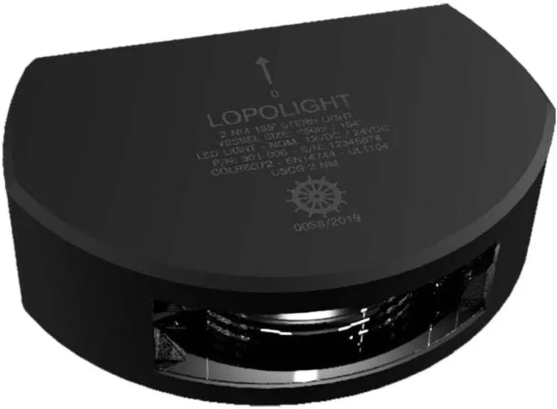 LOPOLIGHT Series 301 Navigation Light - 2NM Vertical Mount LED IP68