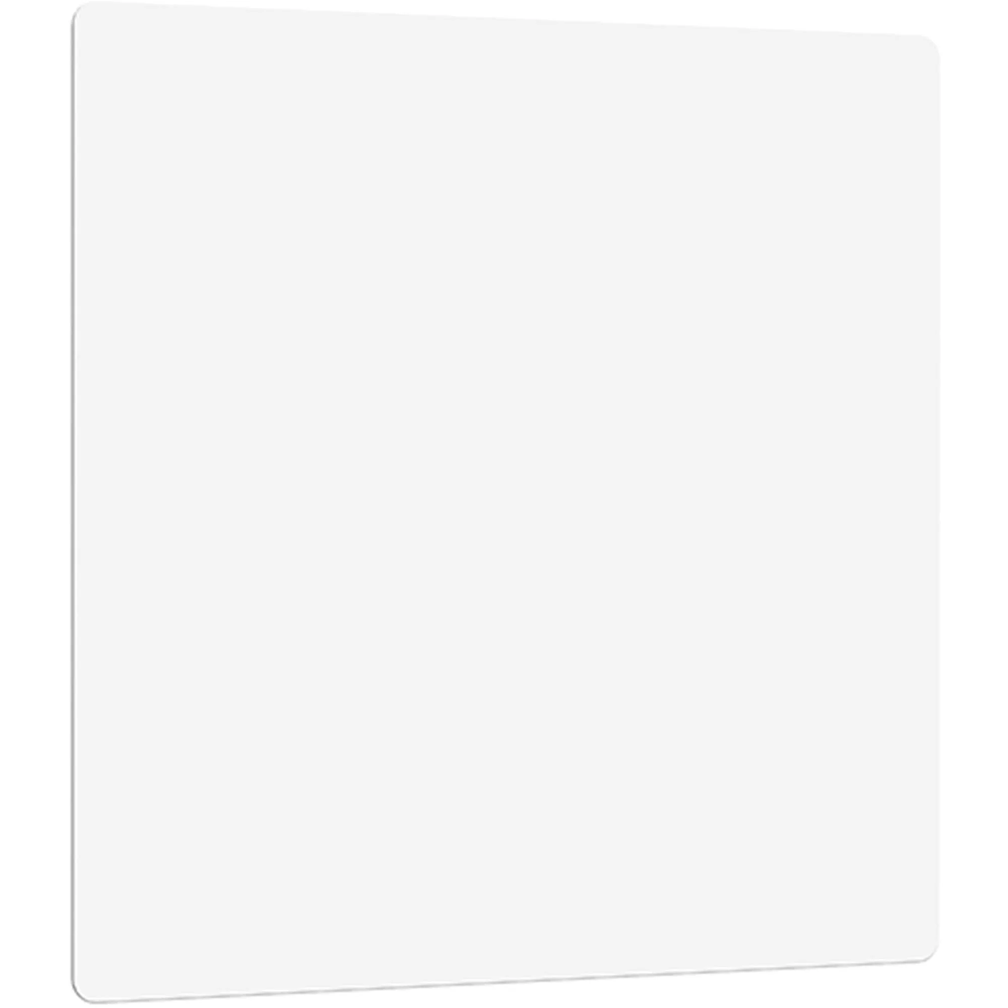 Lorell DIY Frameless Magnetic Glass Board - 36in (3 ft)x 36in (3 ft) - White Glass Surface - Aluminum Frame - Rectangle - Magnetic - 1 Each - 18324