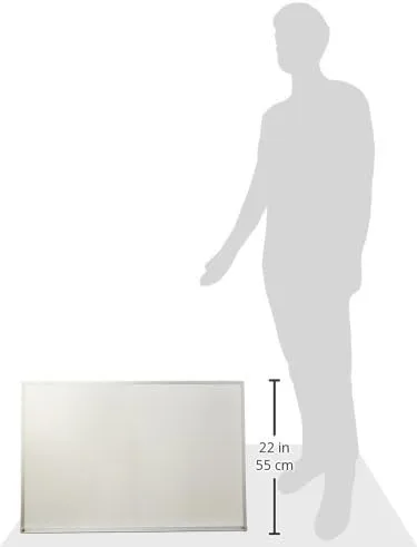 Melamine Dry-Erase Whiteboard with Aluminum Frame and Marker Tray