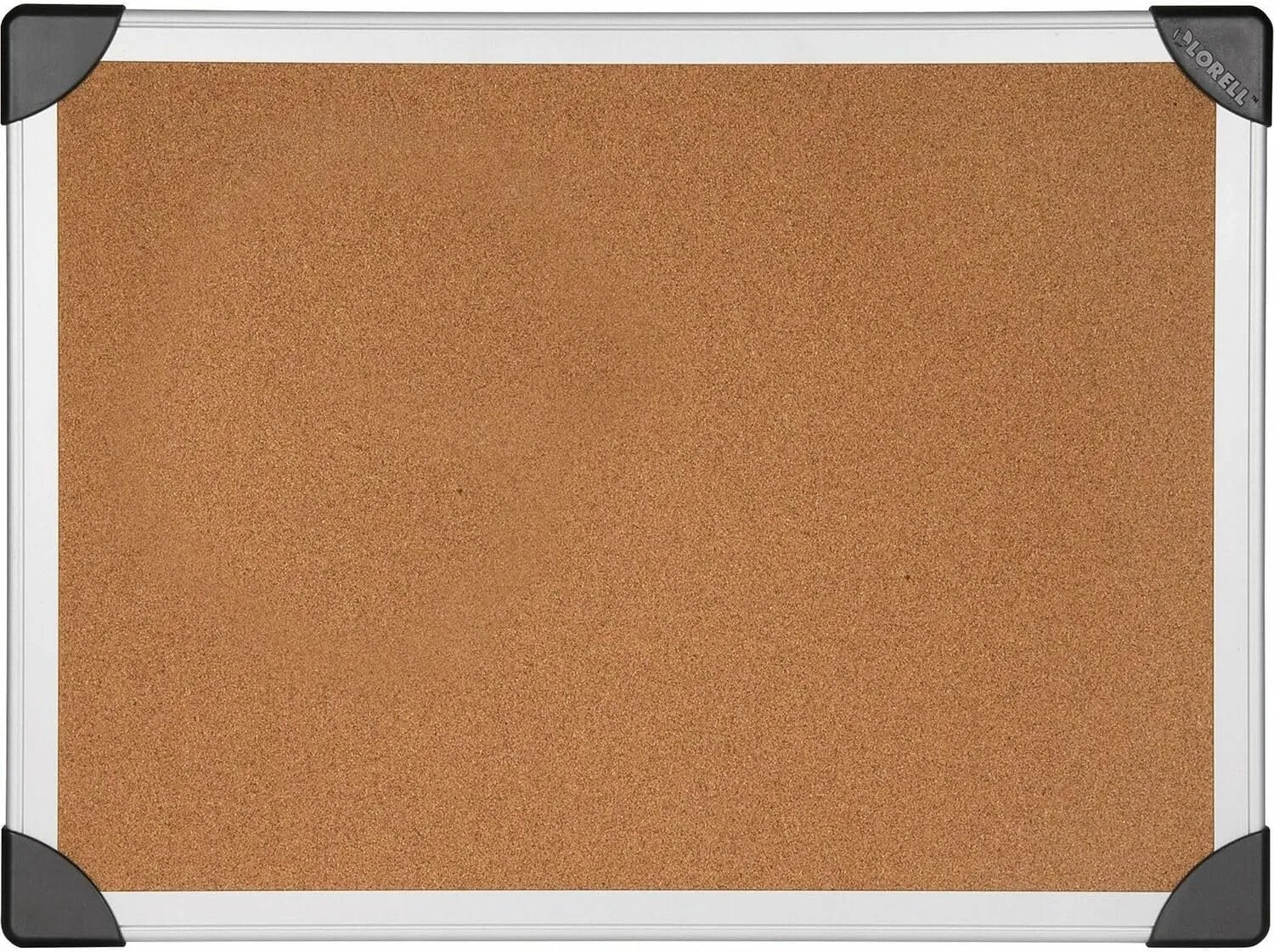 Lorell Cork Board, 36 in x 48 in, Aluminum Frame, Silver Finish