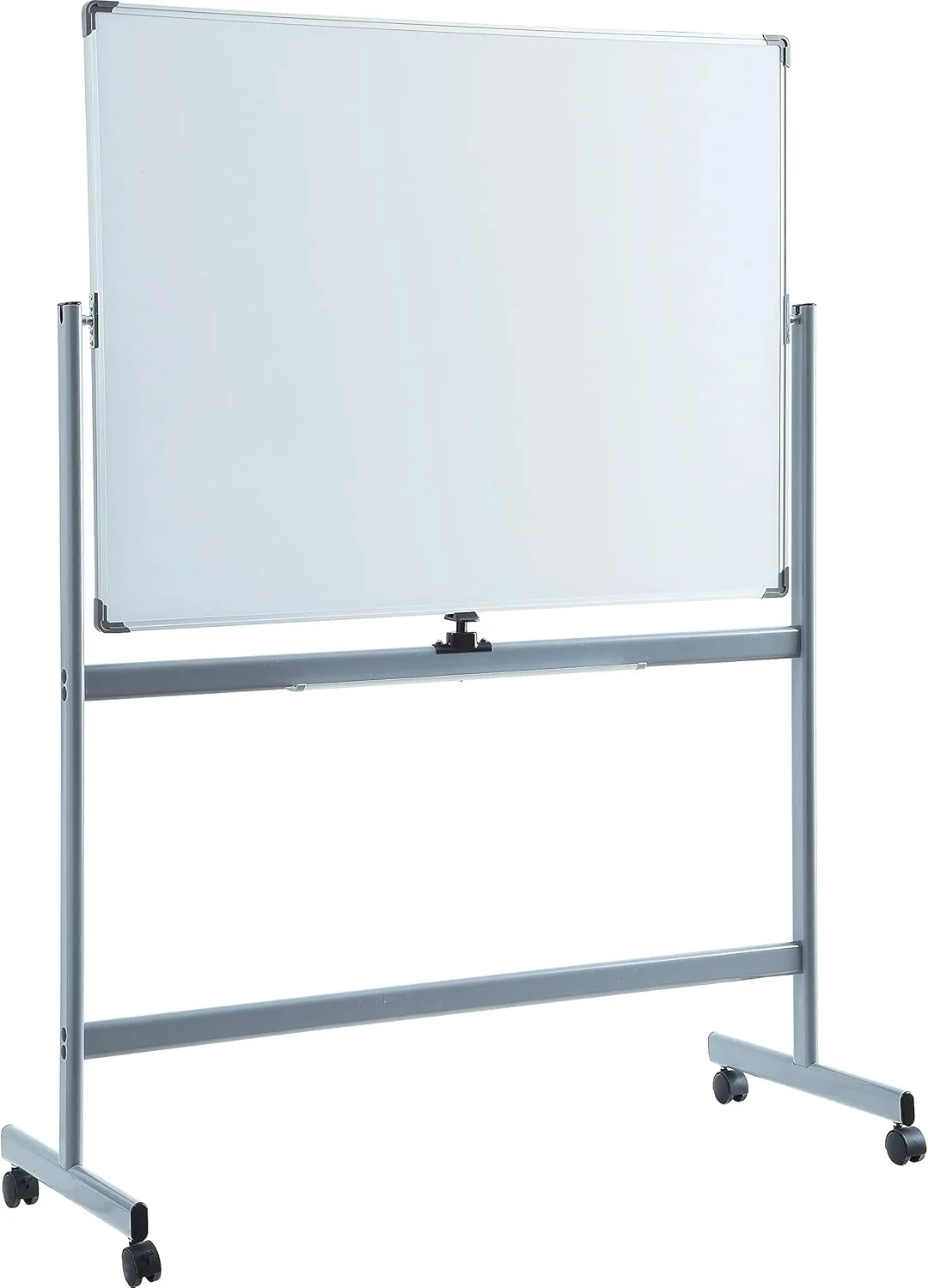 Lorell Magnetic Dry-Erase Whiteboard Easel, 36in x 48in, Aluminum Frame With Silver Finish
