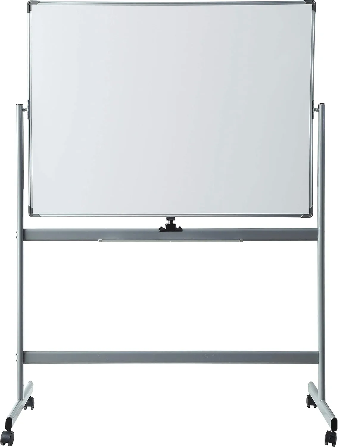 Lorell Magnetic Dry-Erase Whiteboard Easel, 36in x 48in, Aluminum Frame With Silver Finish